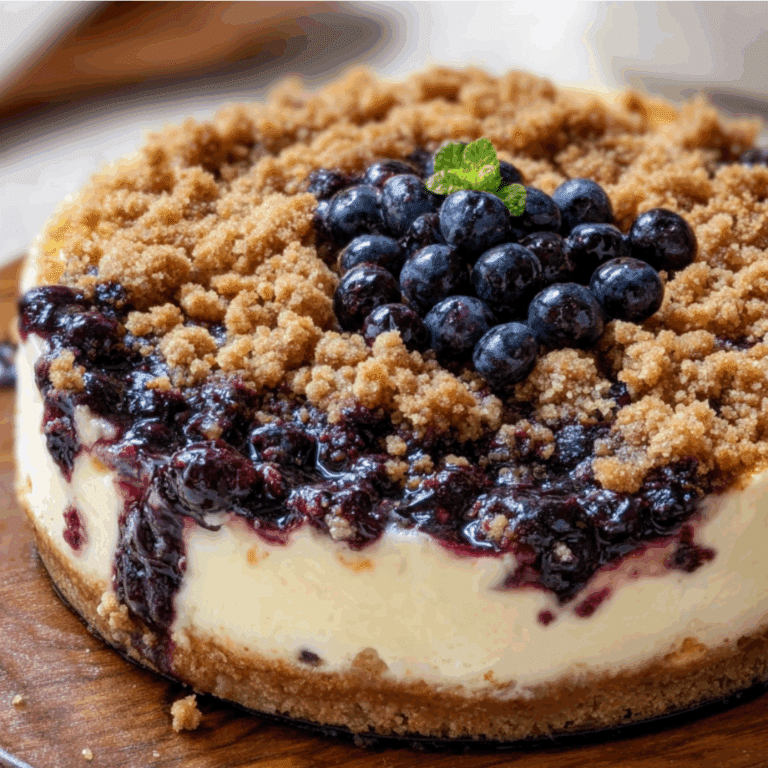 Blueberry Crumble Cheesecake