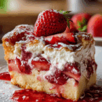 Gooey Strawberry Earthquake Cake