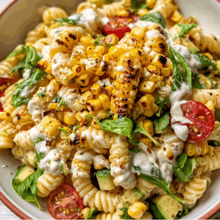 Healthy Street Corn Pasta Salad
