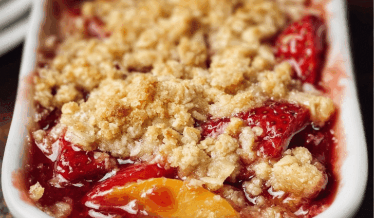Strawberry Peach Crisp