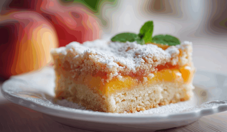 Summer Peach Bars