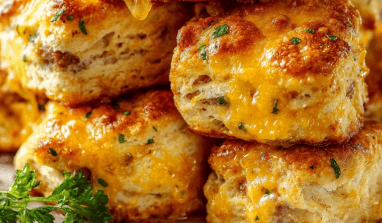 Cheesy Breakfast Butter Swim Biscuits