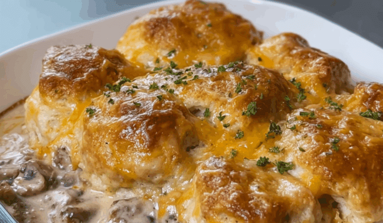 Biscuits and Gravy Casserole