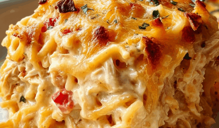 Southern Chicken Spaghetti Casserole