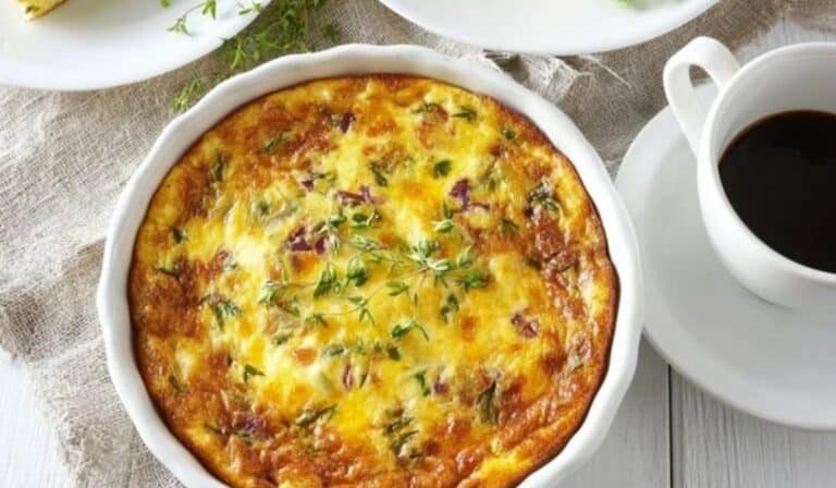 Ingredients for Crustless Quiche recipe