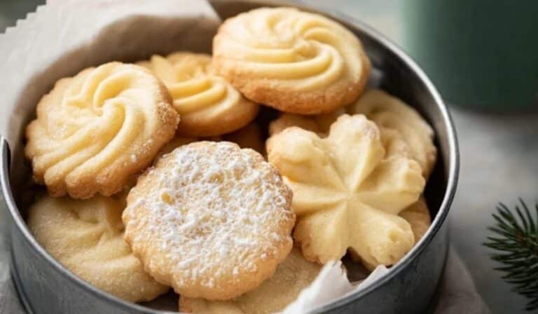 Danish Butter Cookies in blue tin
