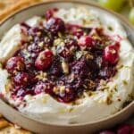Cranberry Whipped Feta Dip holiday appetizer