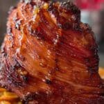 Honey Baked Ham w/ Orange-Brown Sugar Glaze holiday centerpiece