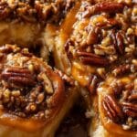Maple Pecan Sticky Buns with sticky glaze