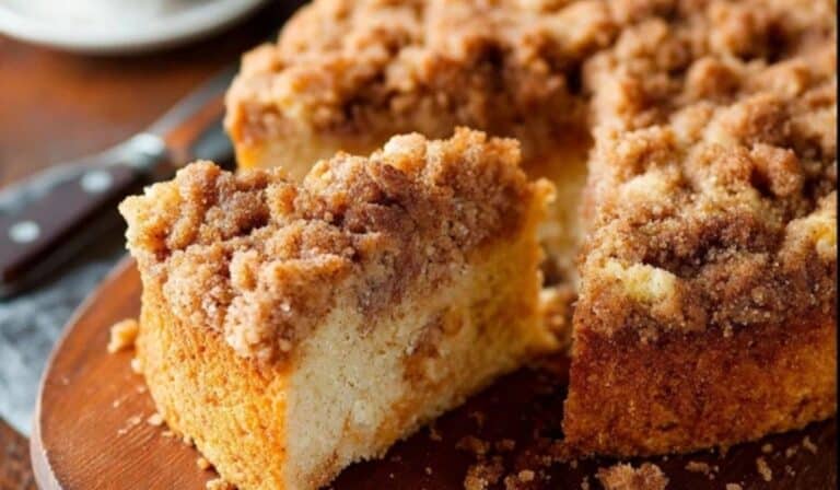 Crumb Coffee Cake with Golden Crumb Topping