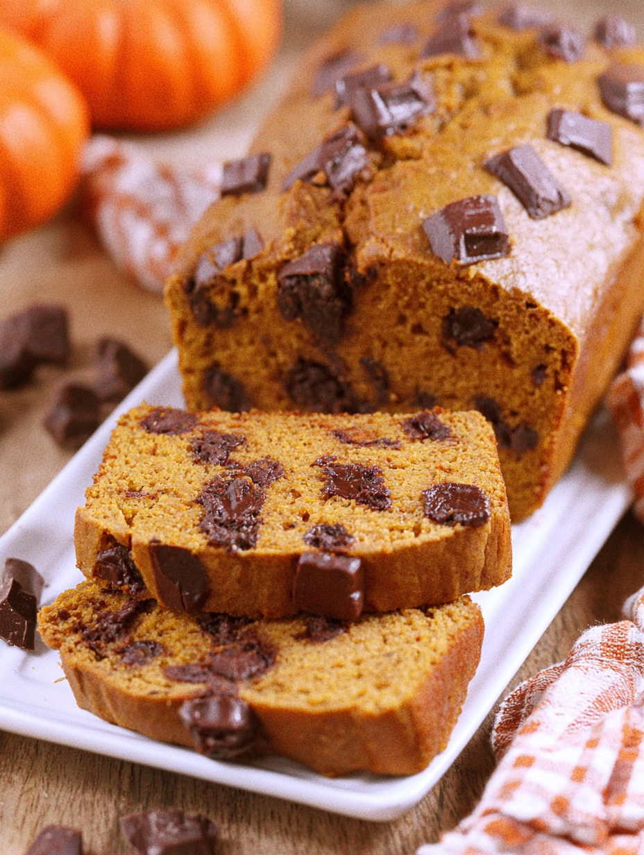 Homemade Chocolate Chunk Pumpkin Bread – Simple & Perfect