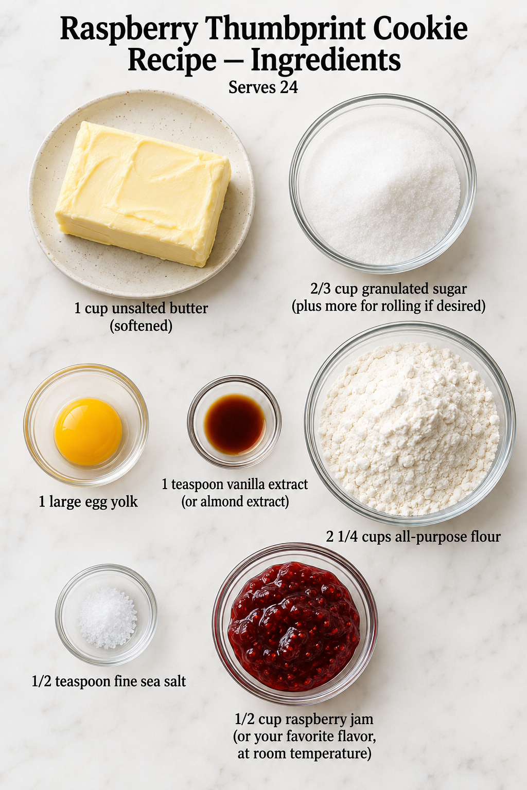 Perfect Raspberry Thumbprint Cookie Recipe (Simple!)